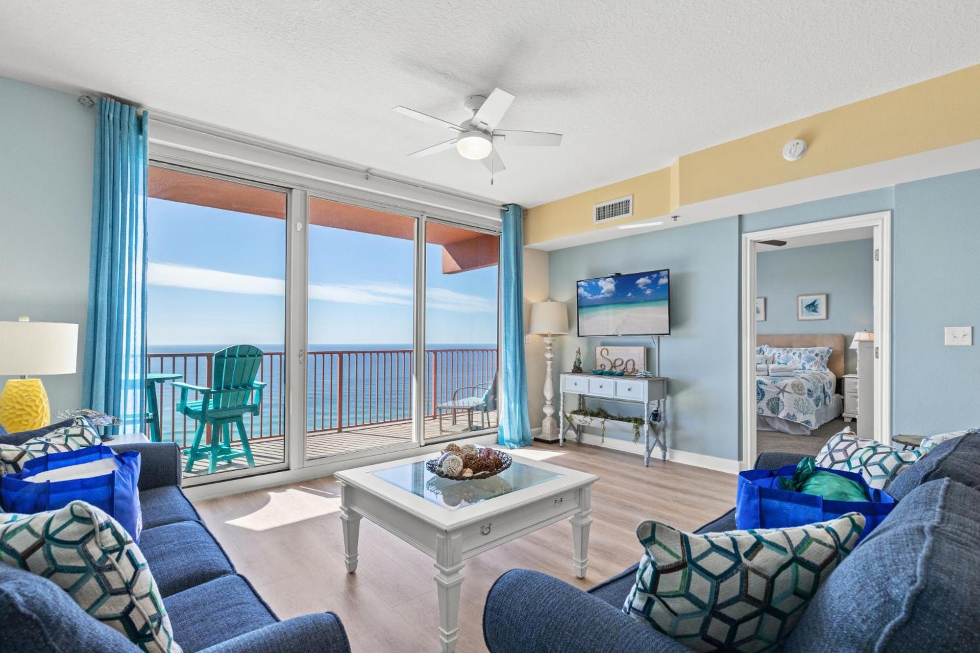 Penthouse With Beautiful Beach Views! 1 Bedroom, 2 Bathroom Penthouse! Panama City Beach Buitenkant foto
